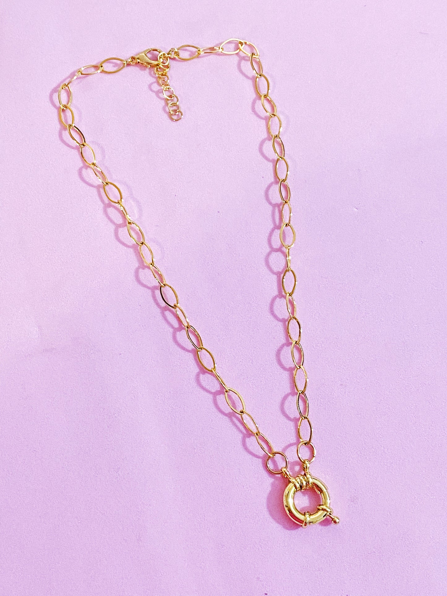 Basic Oval Chain Necklce