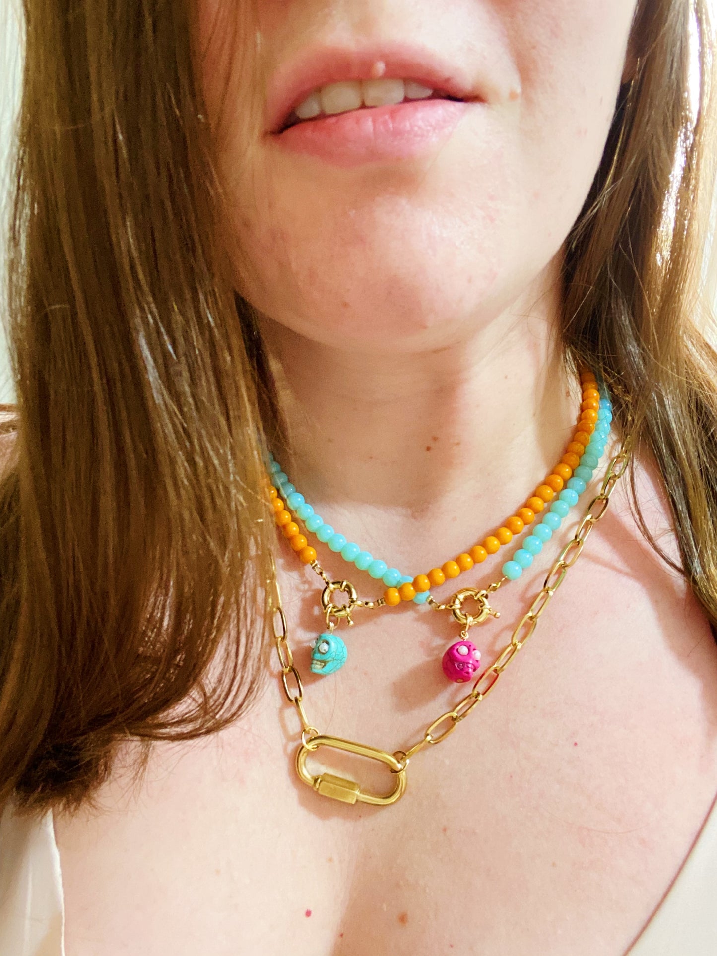 Blue Skull Necklace - ROCKmint