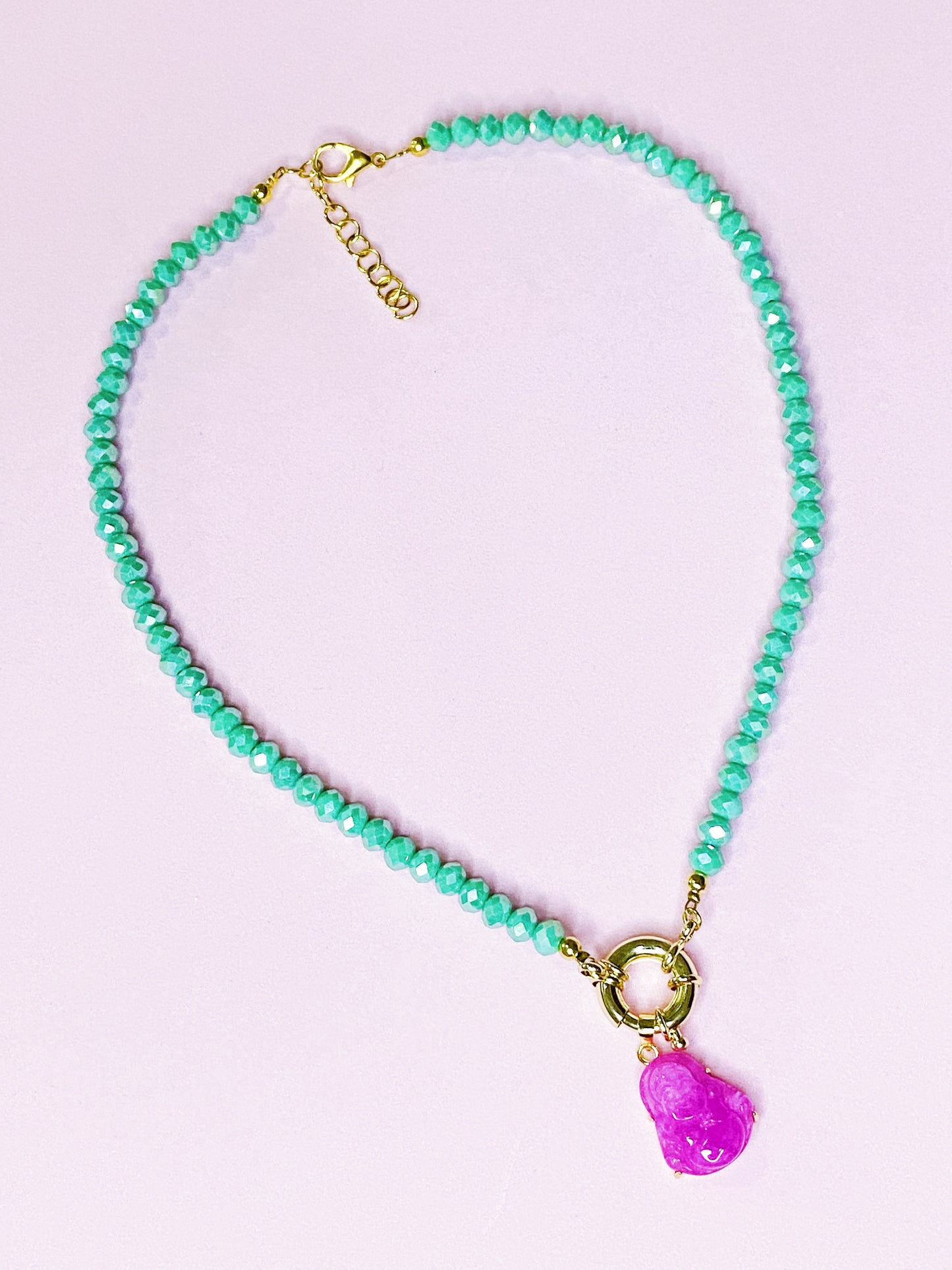 Pink Buddha Ncklace - ROCKmint