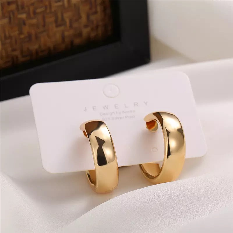 Golden Hoops Earrings