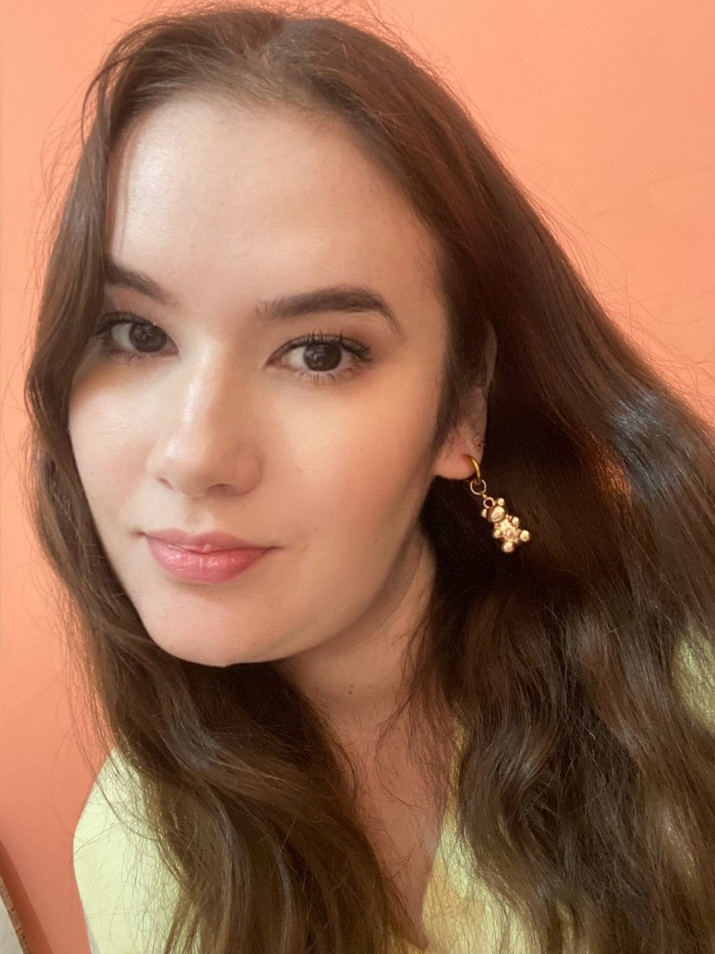 Gold Gummy Bear Hoops
