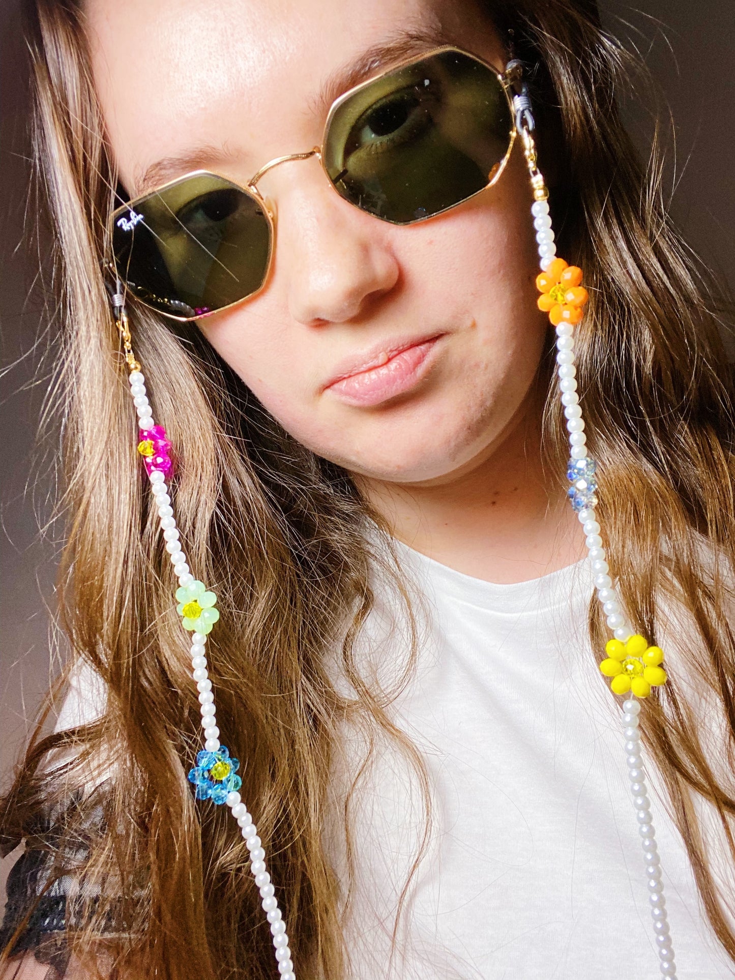 Flower cadena para lentes y cubrebocas - ROCKmint