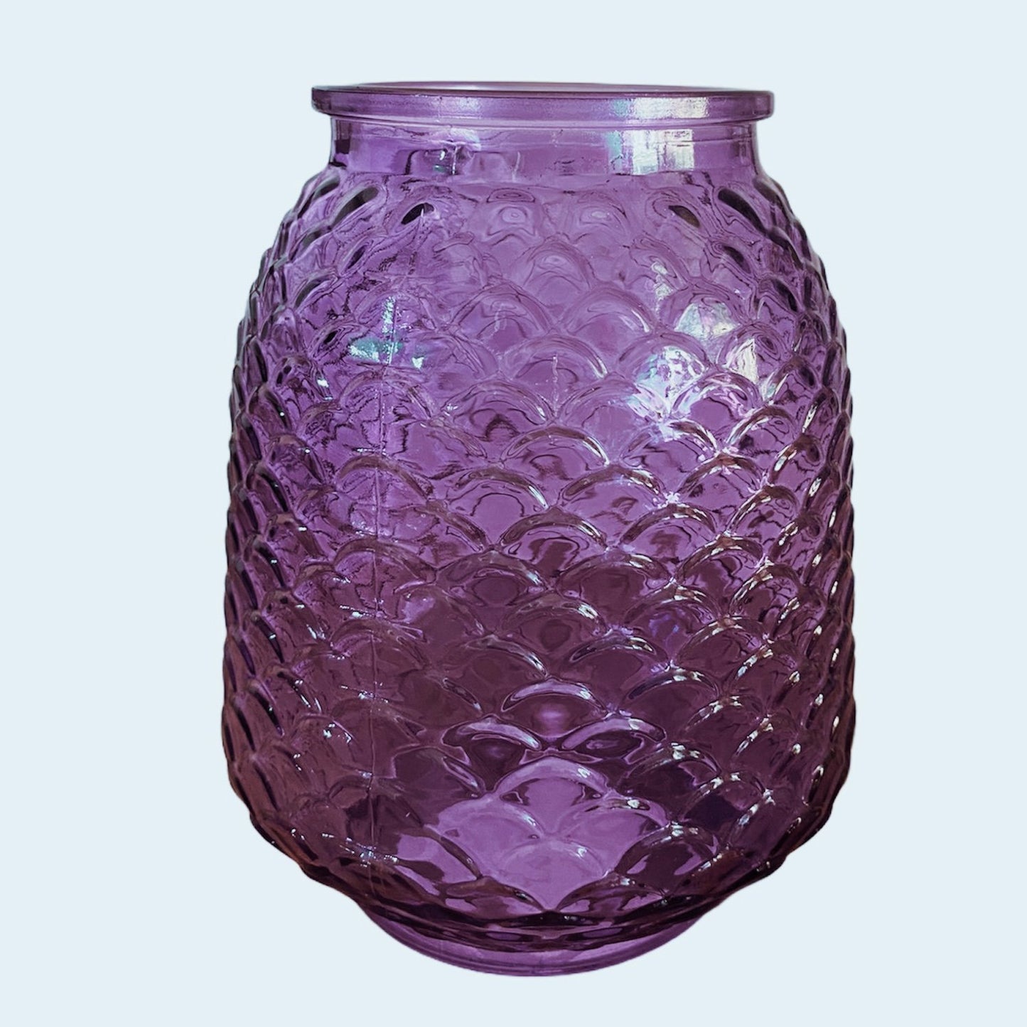 Jarrón morado de vidrio - ROCKmint