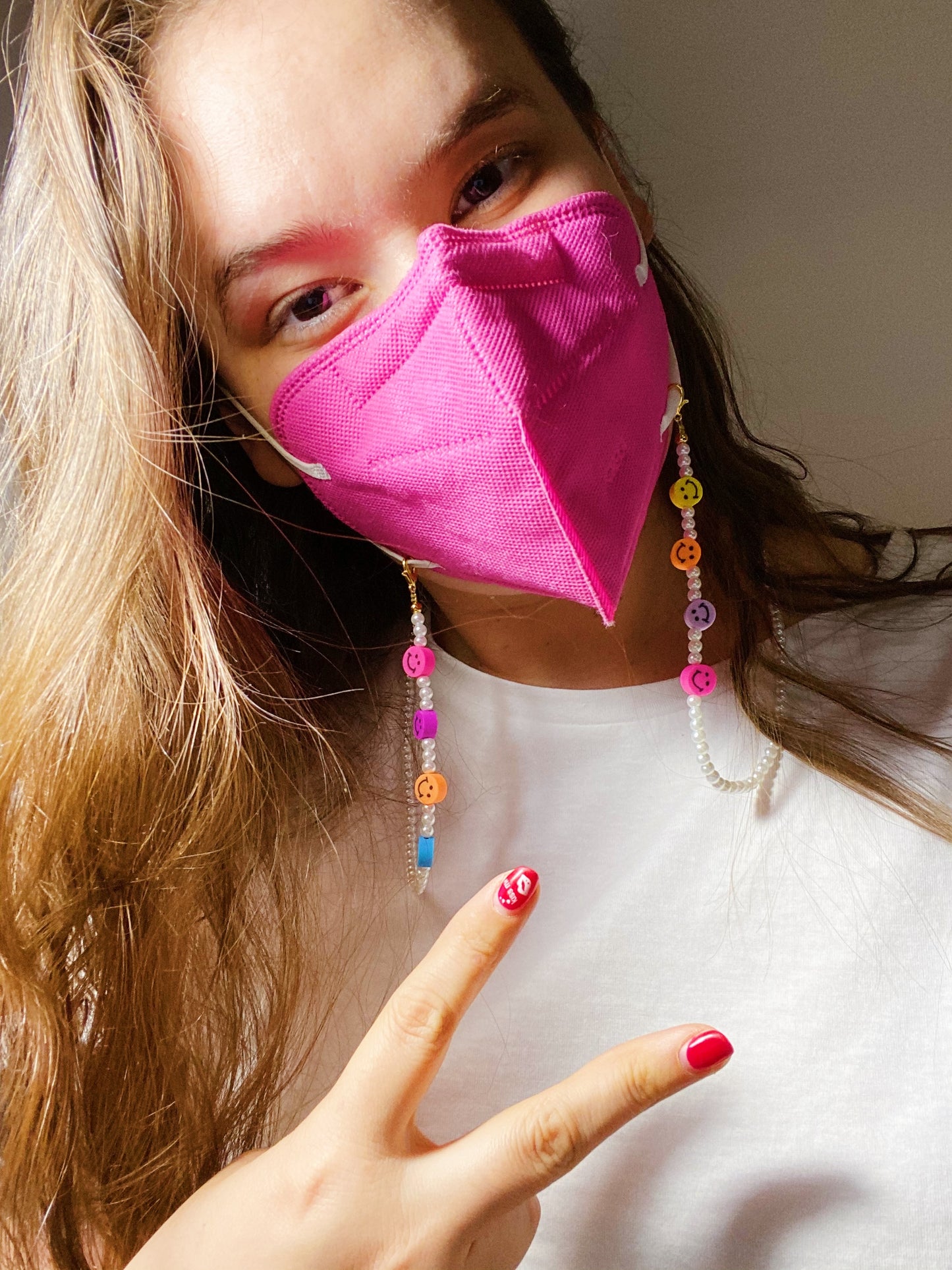 Smiley Cadena para lentes y cubrebocas - ROCKmint