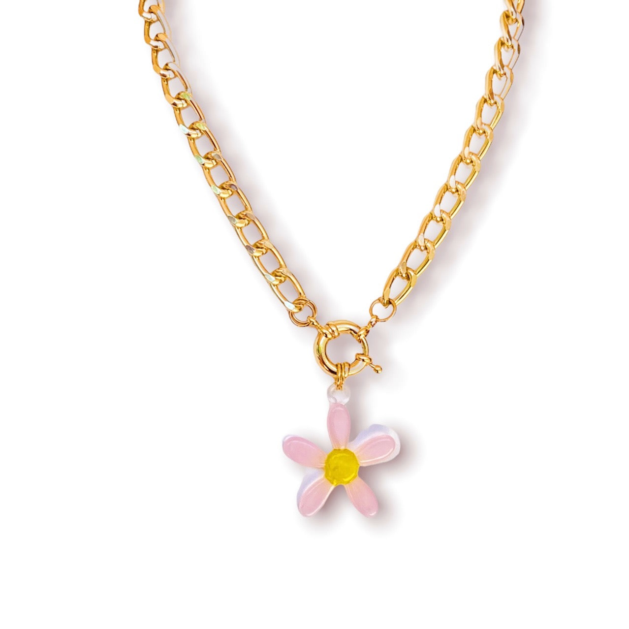 Flower Glass Necklace