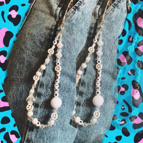 White Phone Strap - ROCKmint