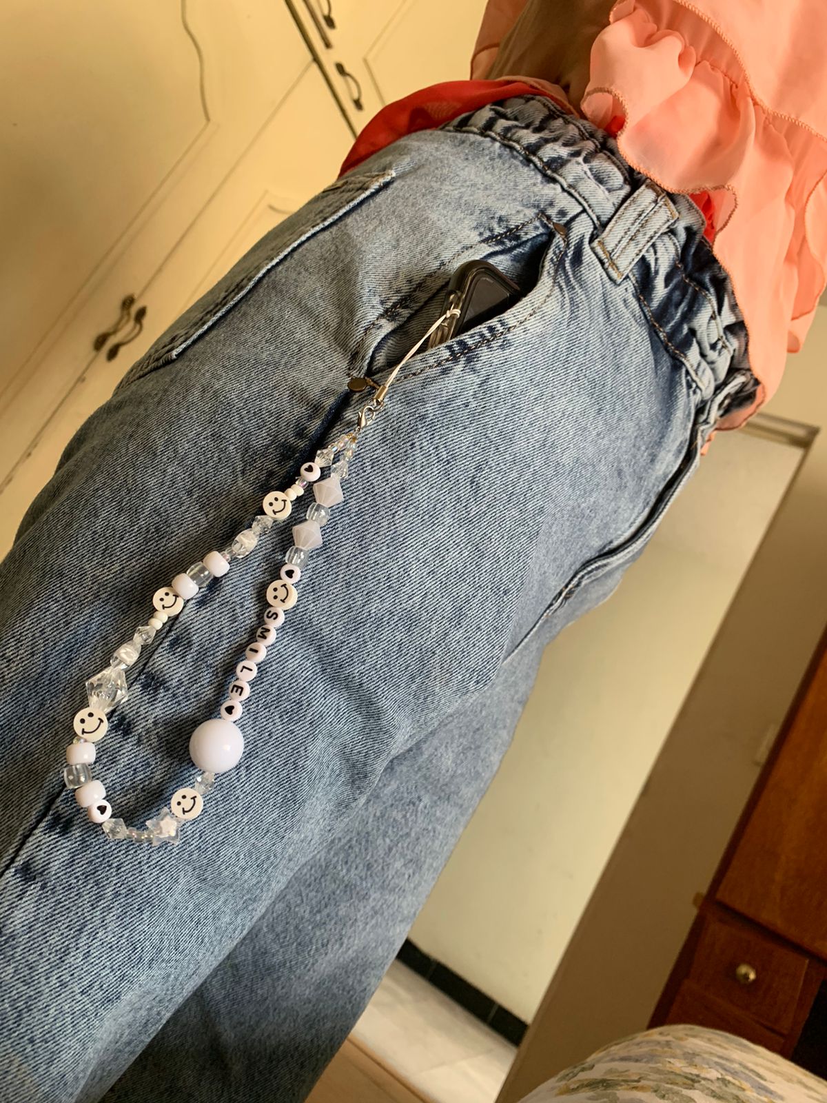 White Phone Strap - ROCKmint