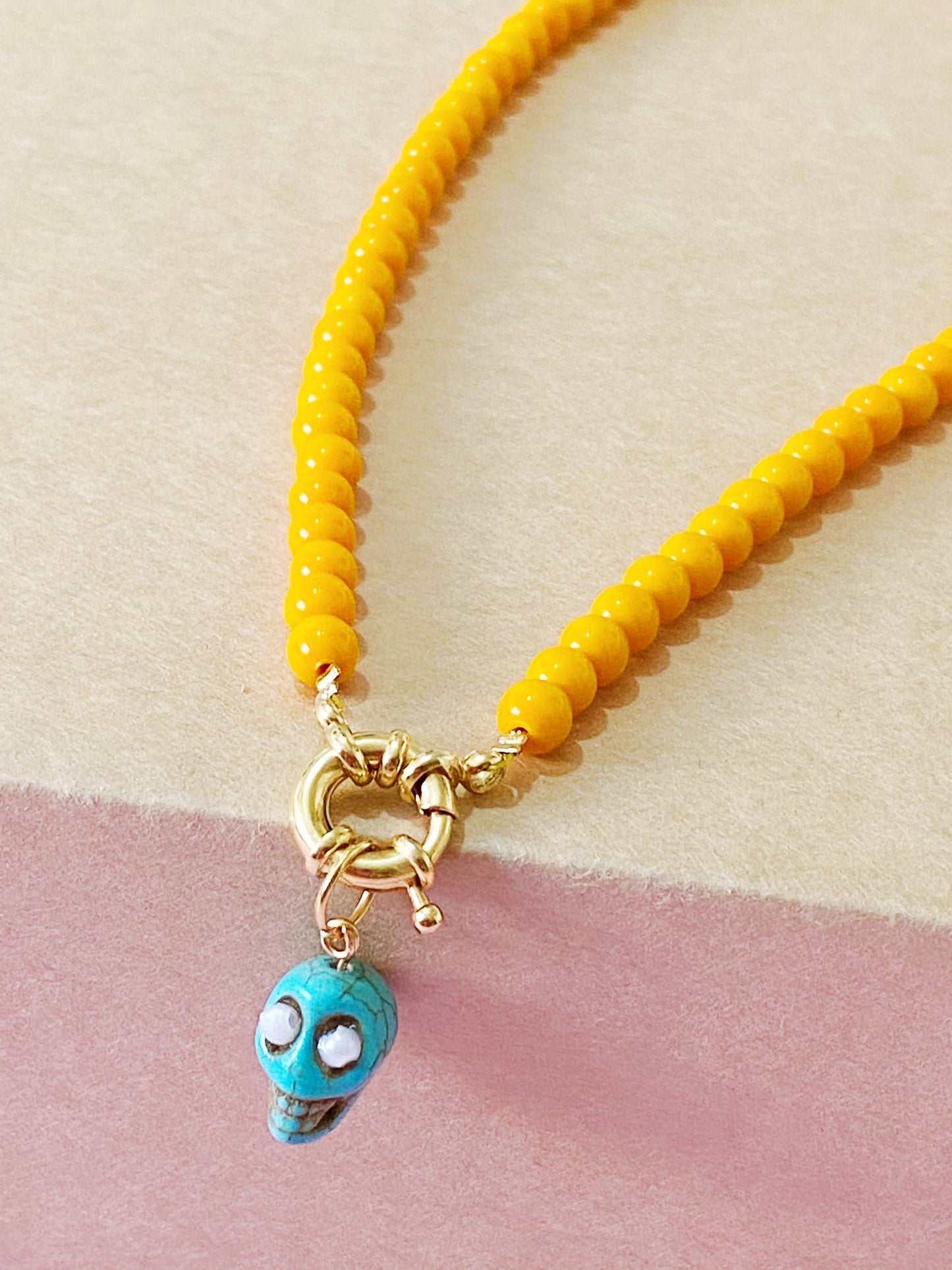 Blue Skull Necklace - ROCKmint