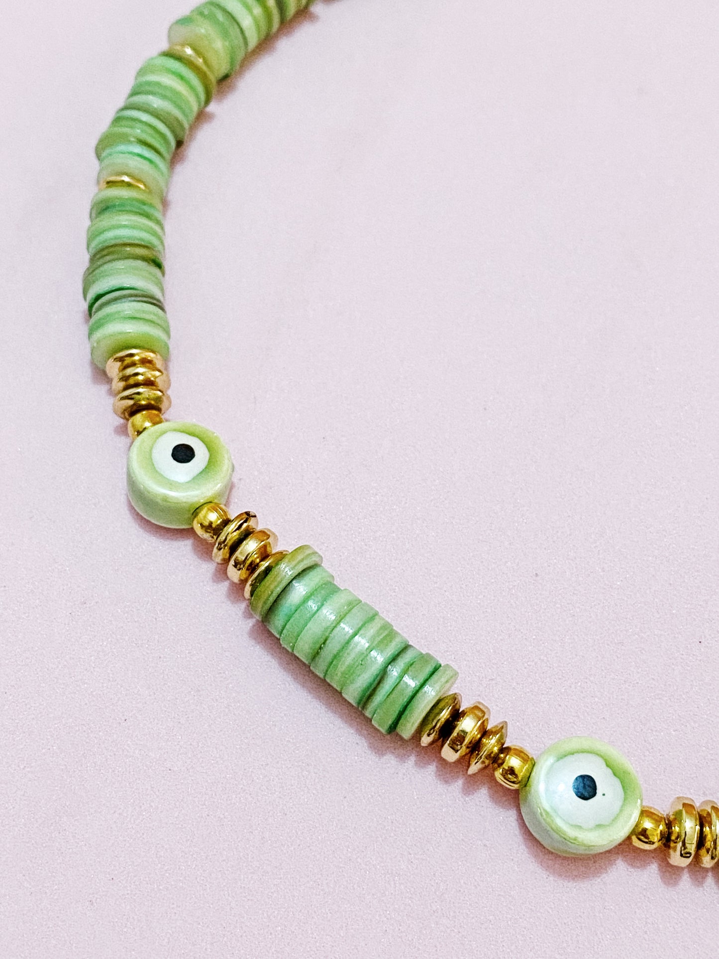 Evileye Green Pearl Necklace