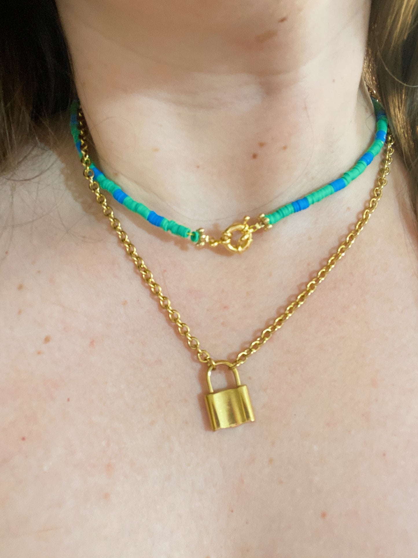 Mini Fimo BlueG Necklace - ROCKmint