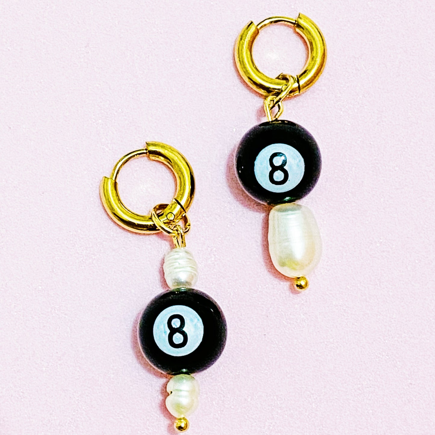 Magic 8 Ball Earrings