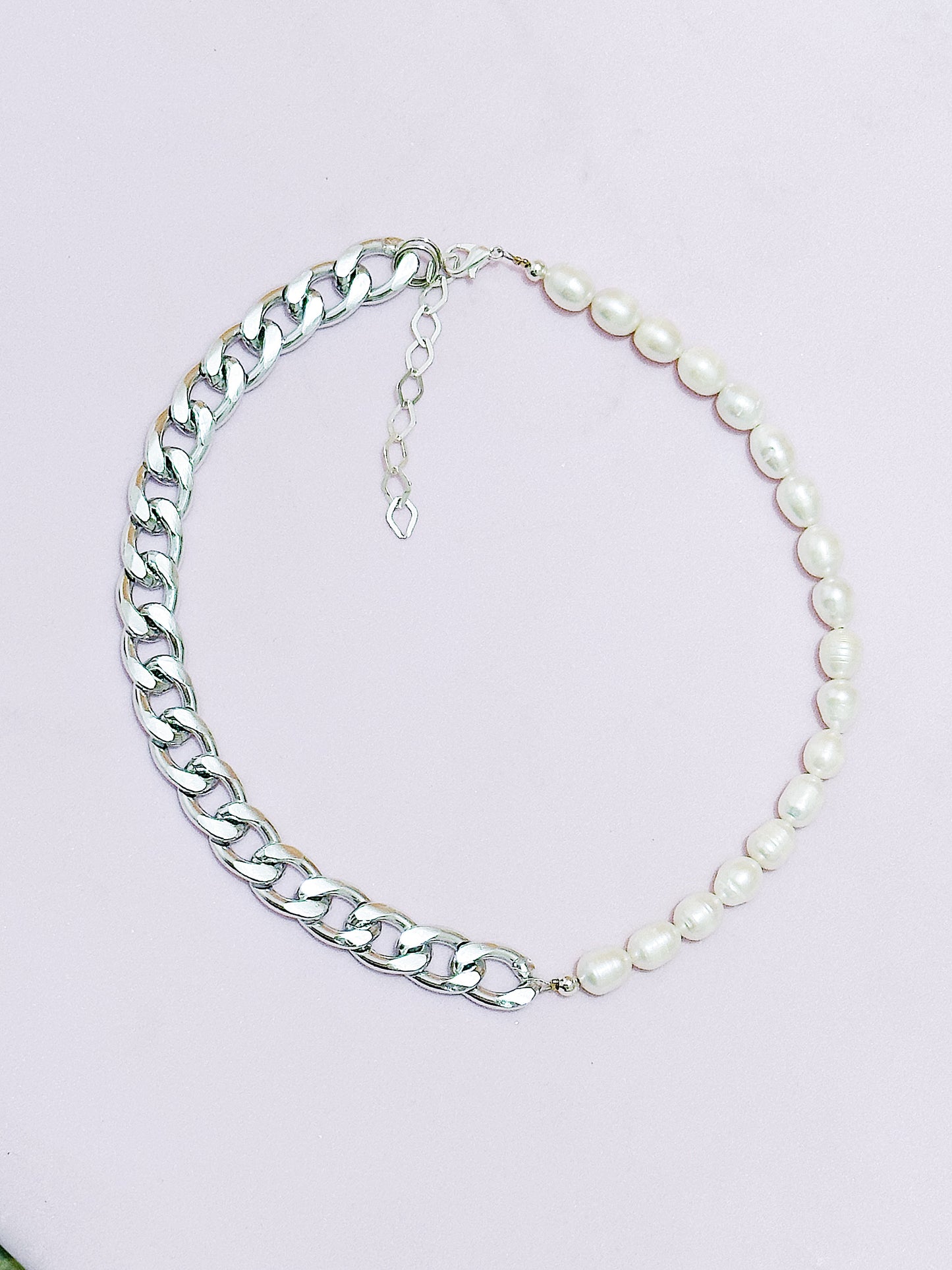 Two Faces Silver Necklace