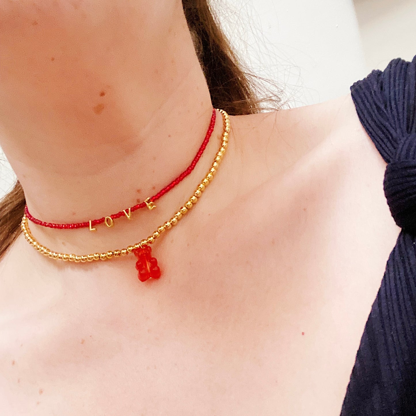 Red Gummy Bear Necklace