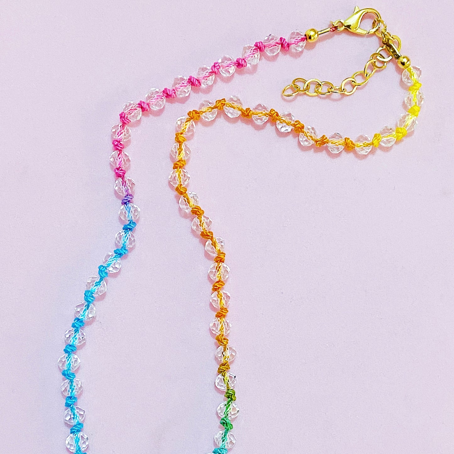 Rainbow Knotted Necklace
