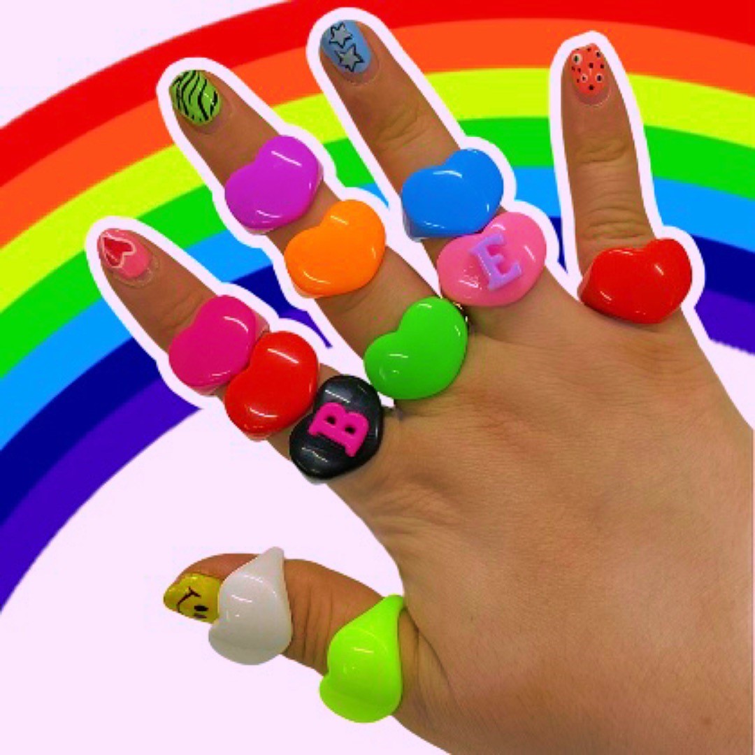 Chunky Custom Heart Rings - ROCKmint