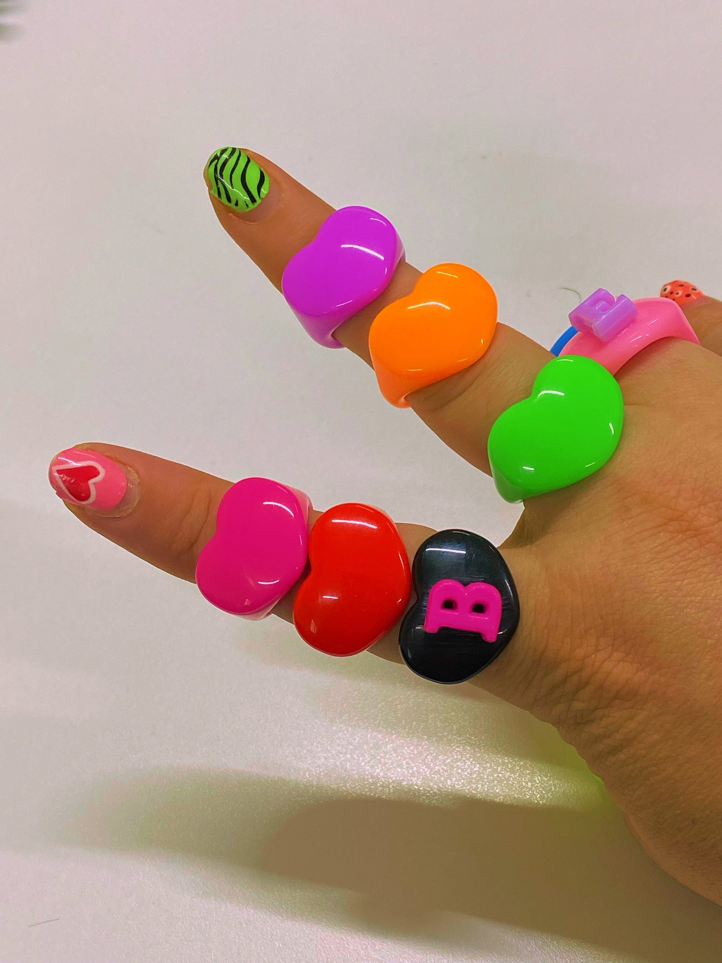 Chunky Custom Heart Rings - ROCKmint