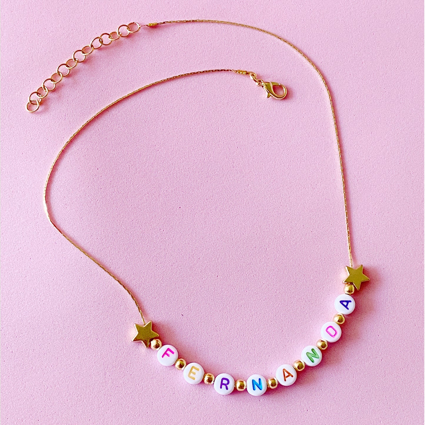 Color Letter Necklace - ROCKmint