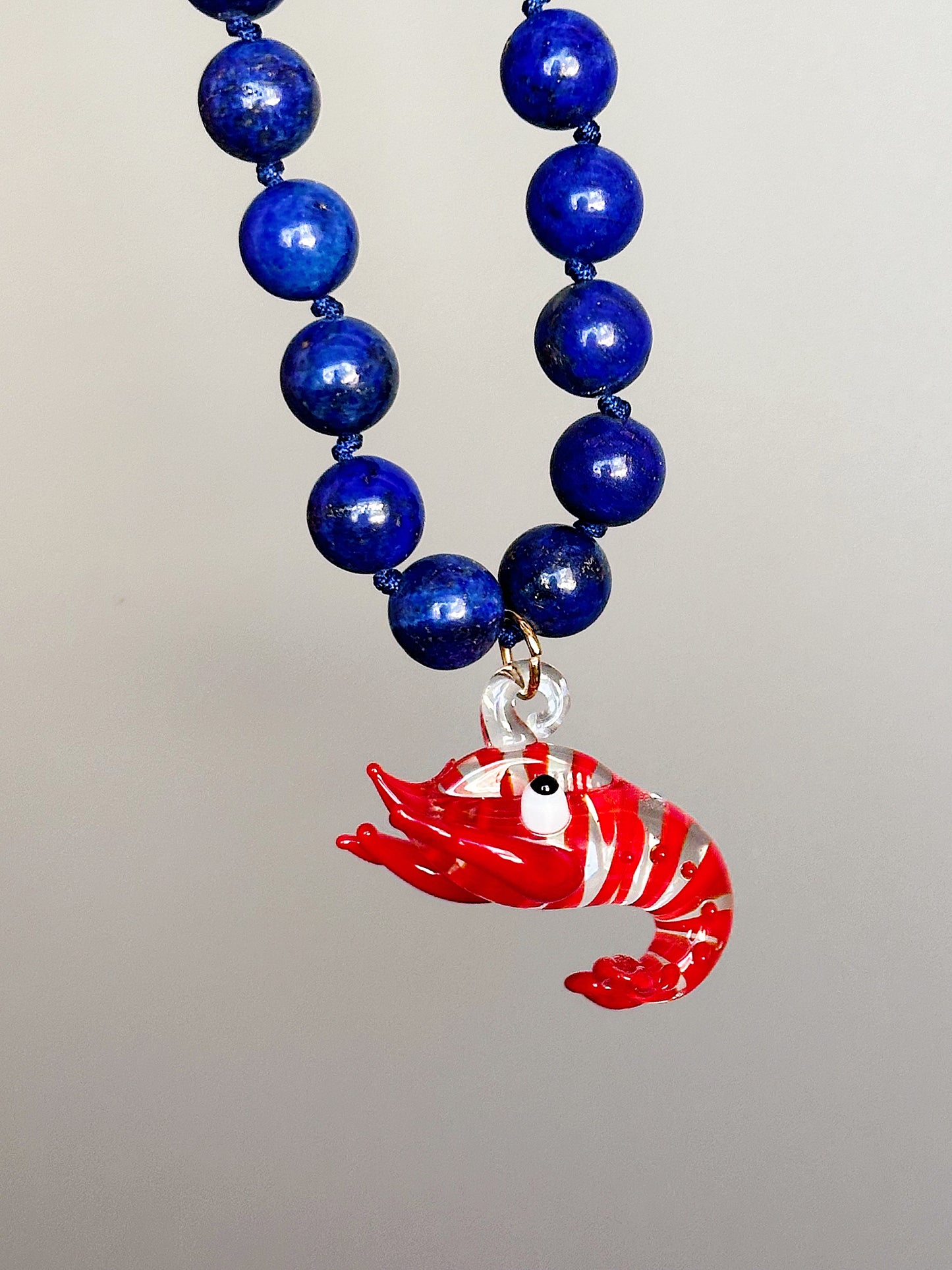 Lobster Glass Necklace