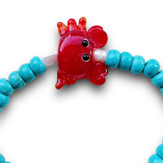 Crab Blue Bracelet