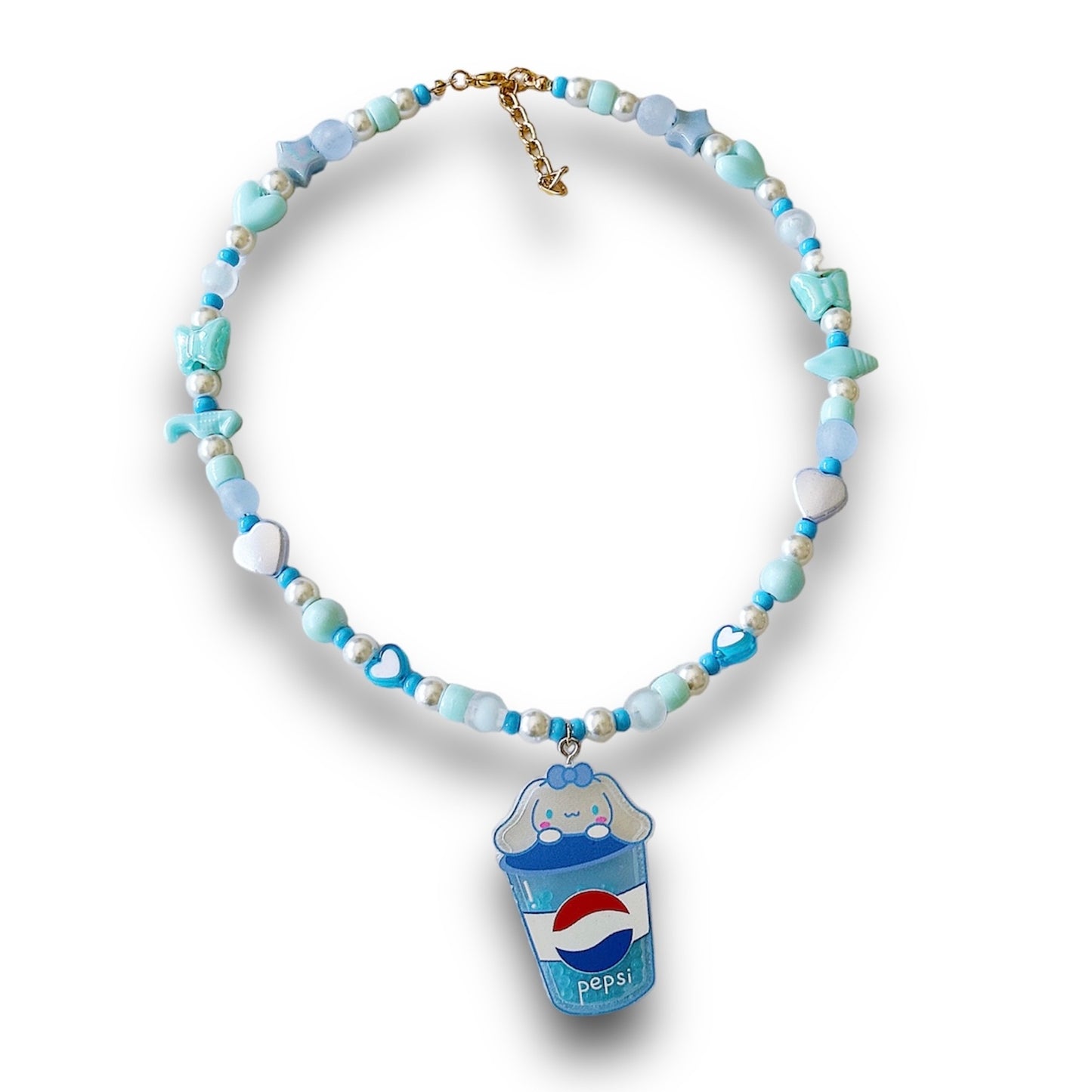 Pepsi Cinnamaroll Kawaii Sanrio Necklace