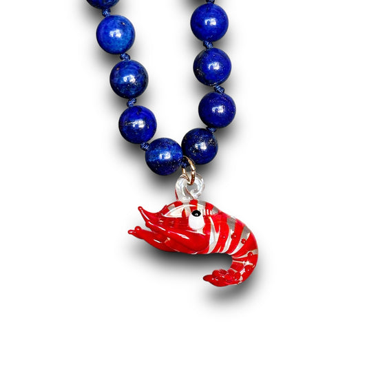 Lobster Glass Necklace