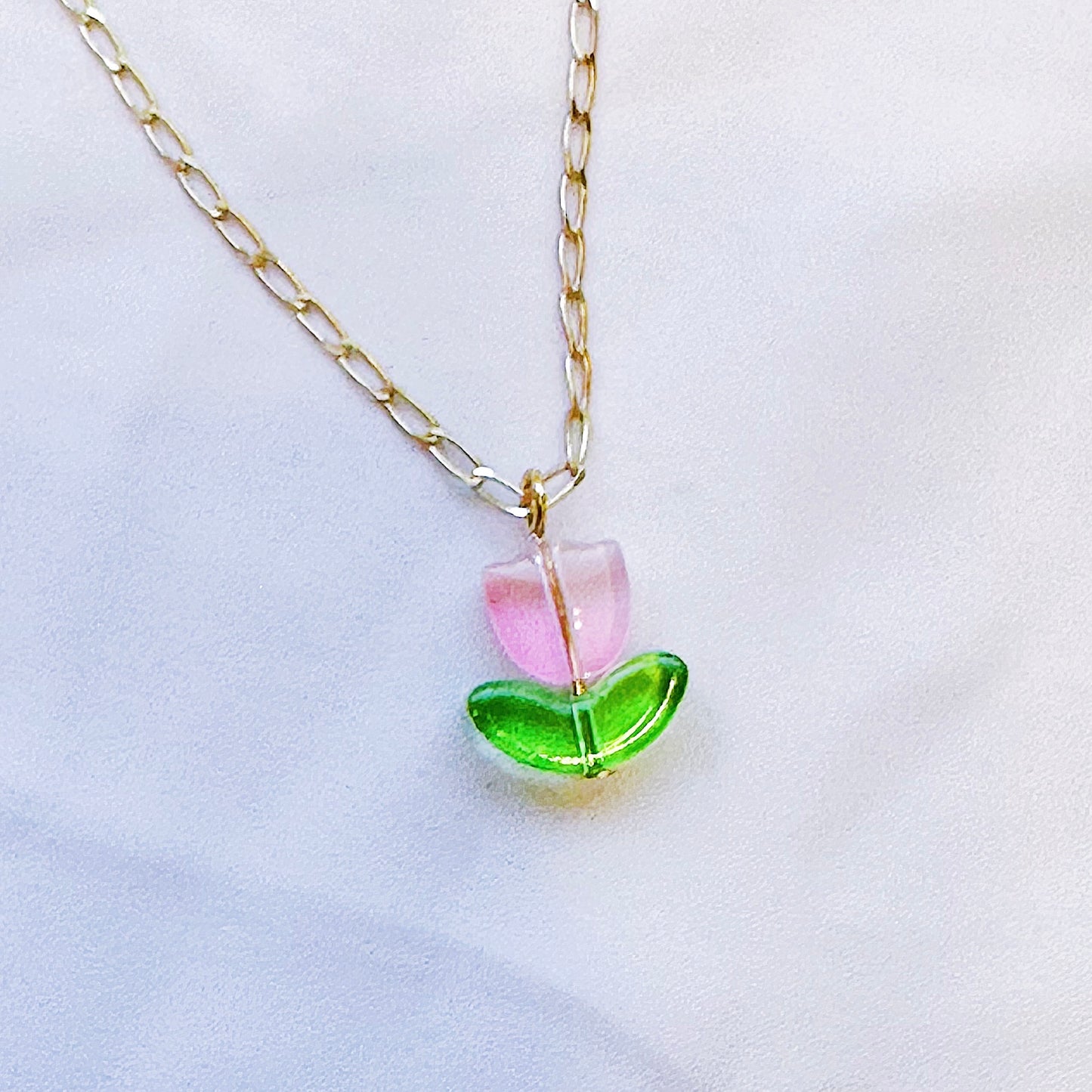 Tulipan Rosa Necklace🌷