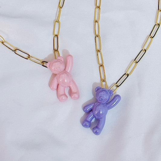 Gurl Bear Chain Necklace