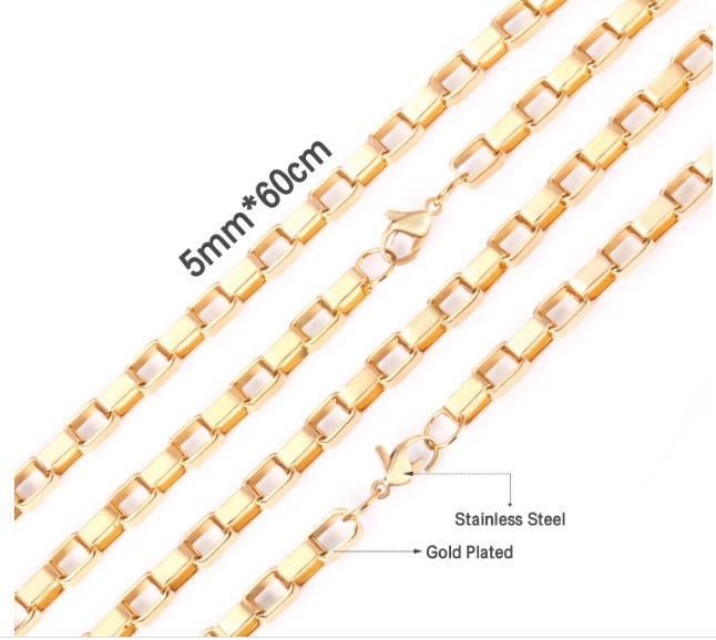 Geometric Chain Necklace - ROCKmint