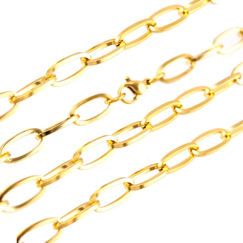 Oval Basic Chain Nacklace - ROCKmint