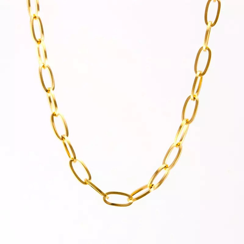 Oval Basic Chain Nacklace - ROCKmint