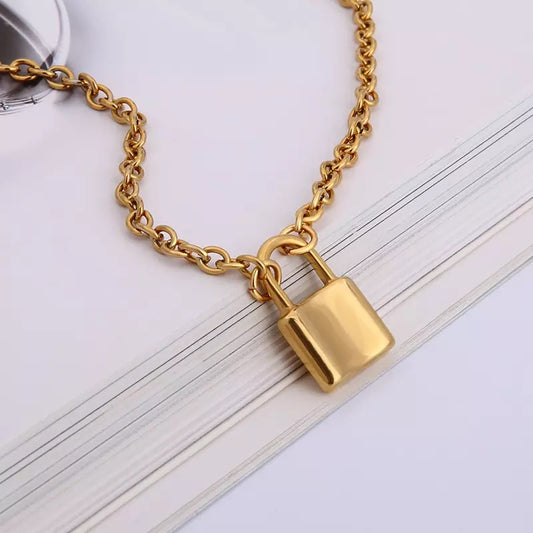 Basic Lock Chain Necklace - ROCKmint