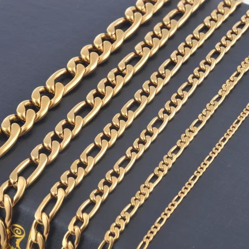 Gold Figaro 5mm Chain - ROCKmint