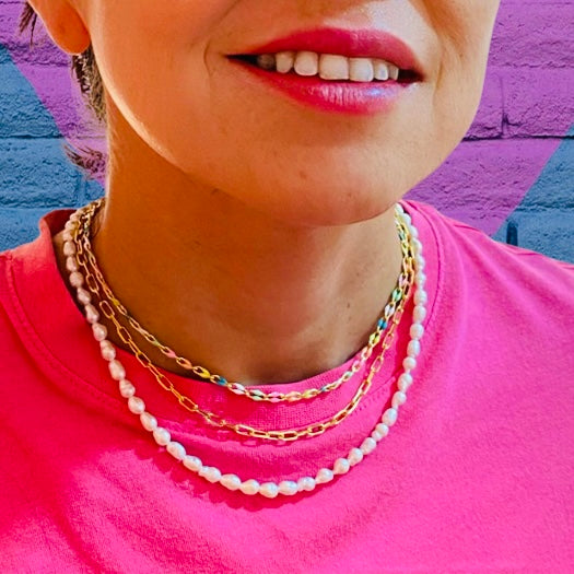 Love Ties Pearl Necklace