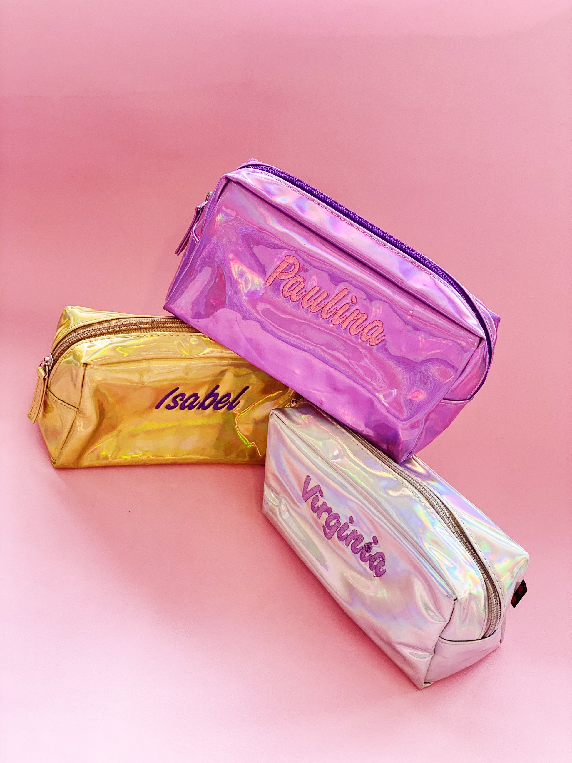 Custom Silver Makeup Bag - ROCKmint