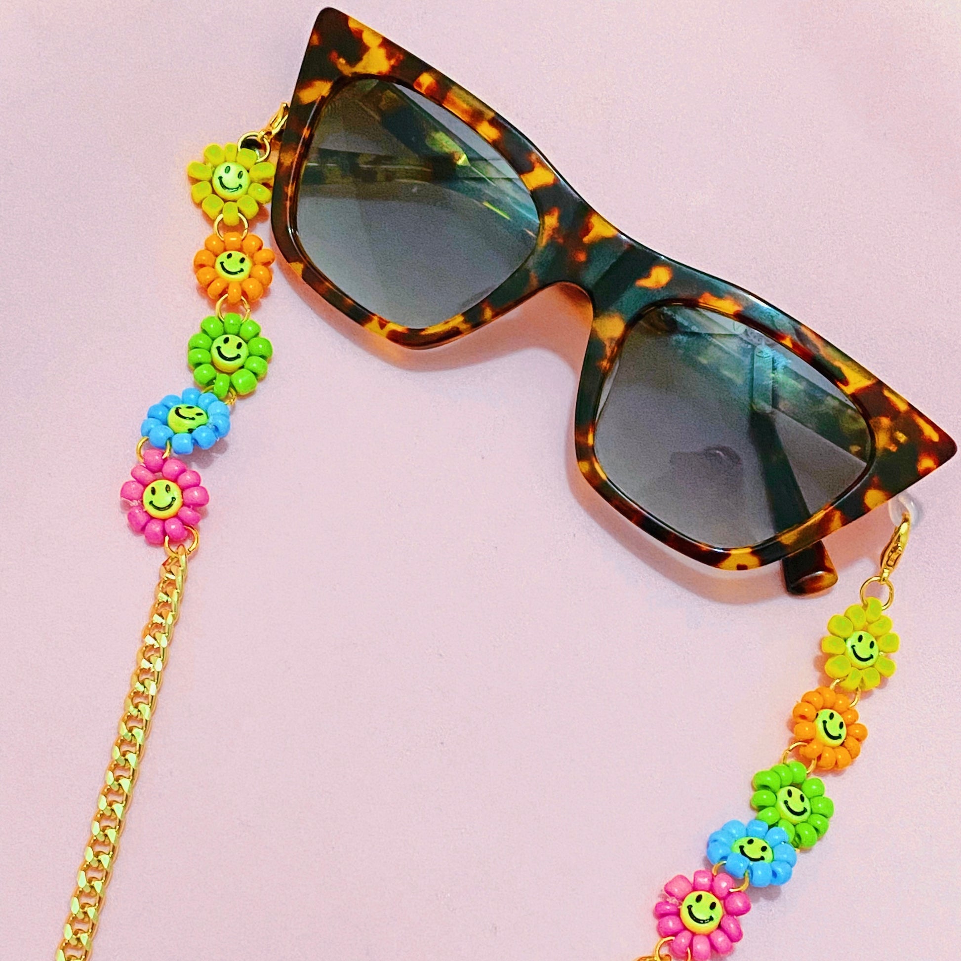 Smiley Flower Cadena para Lentes y Cubrebocas - ROCKmint