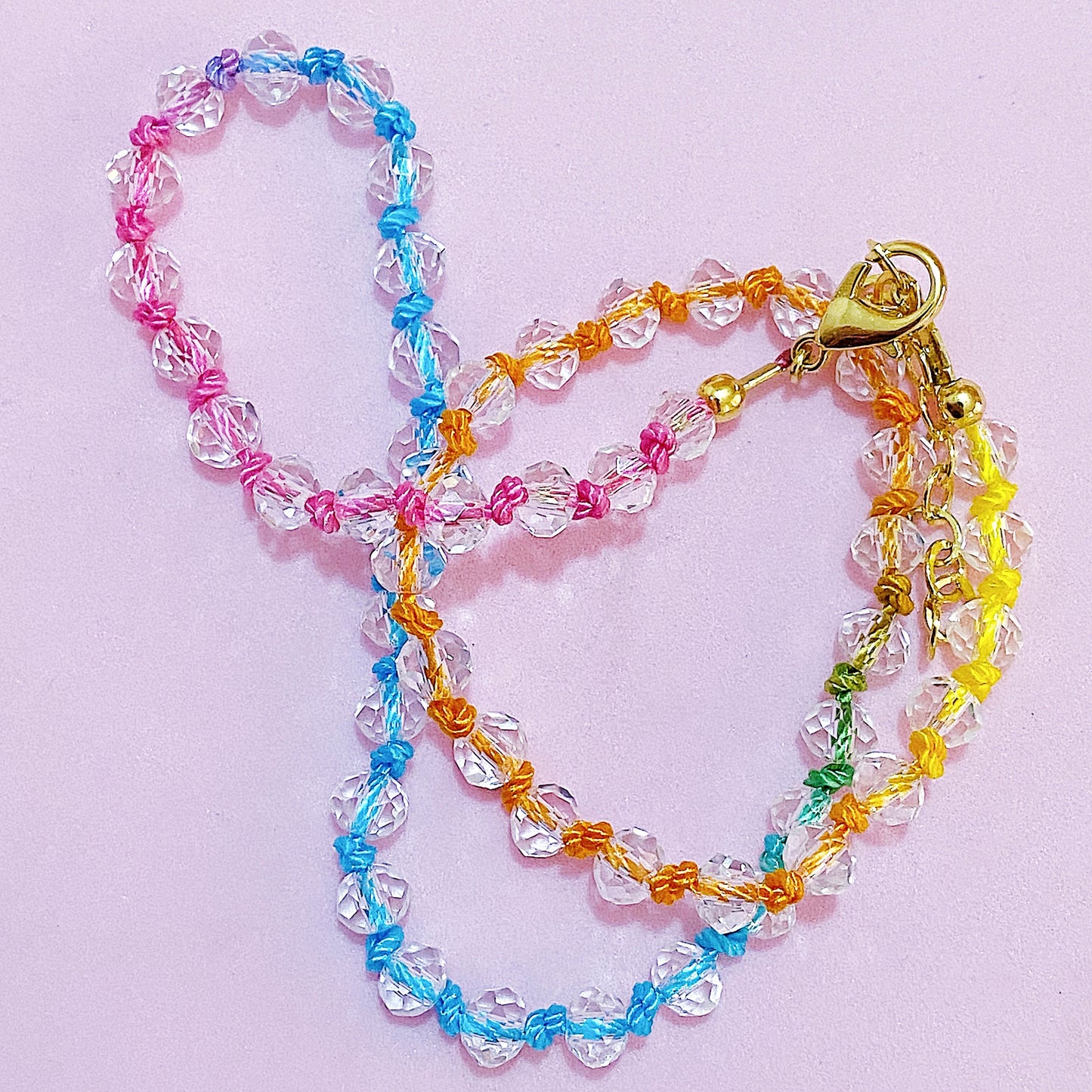 Rainbow Knotted Necklace