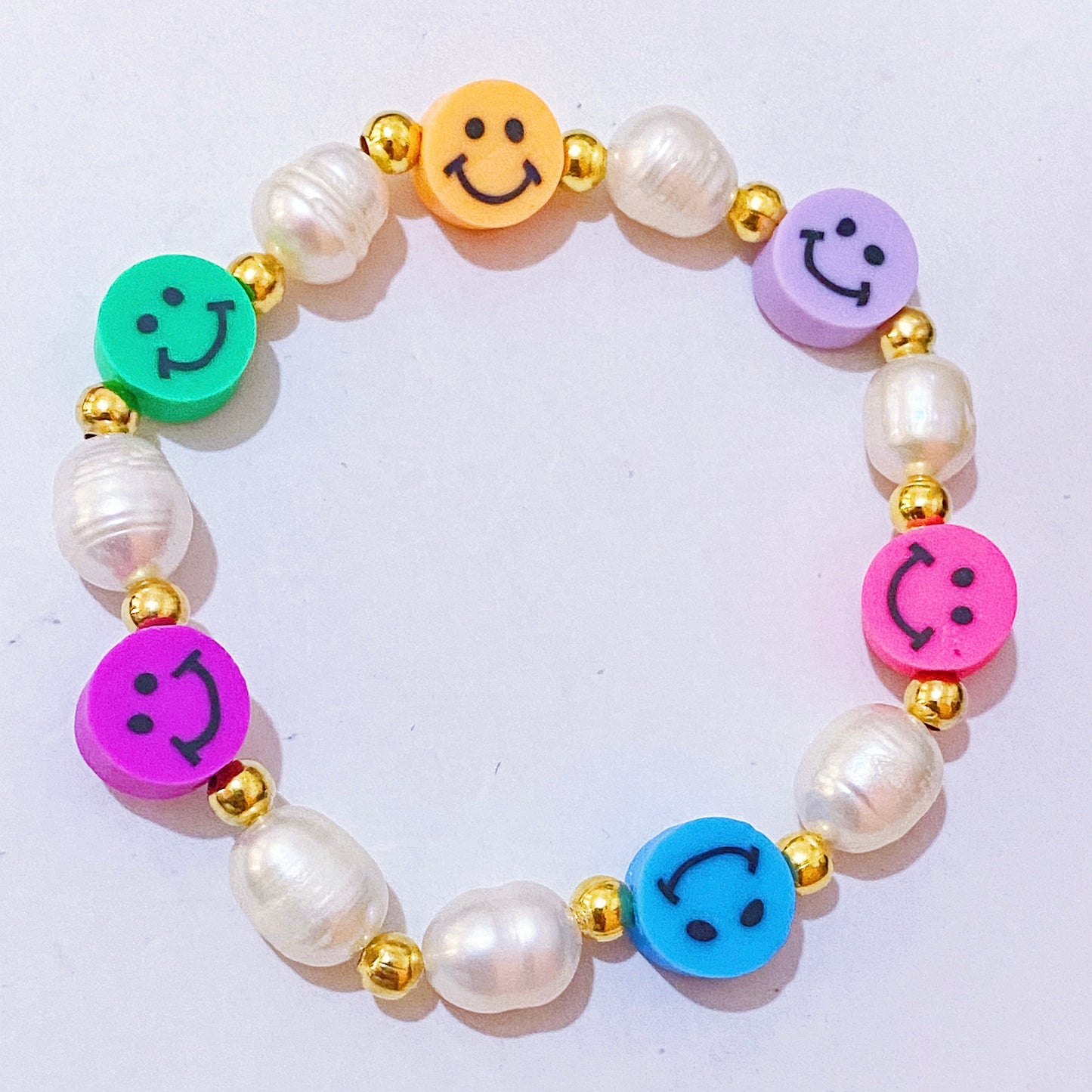 Smiley Freshwater pearl Bracelet - ROCKmint