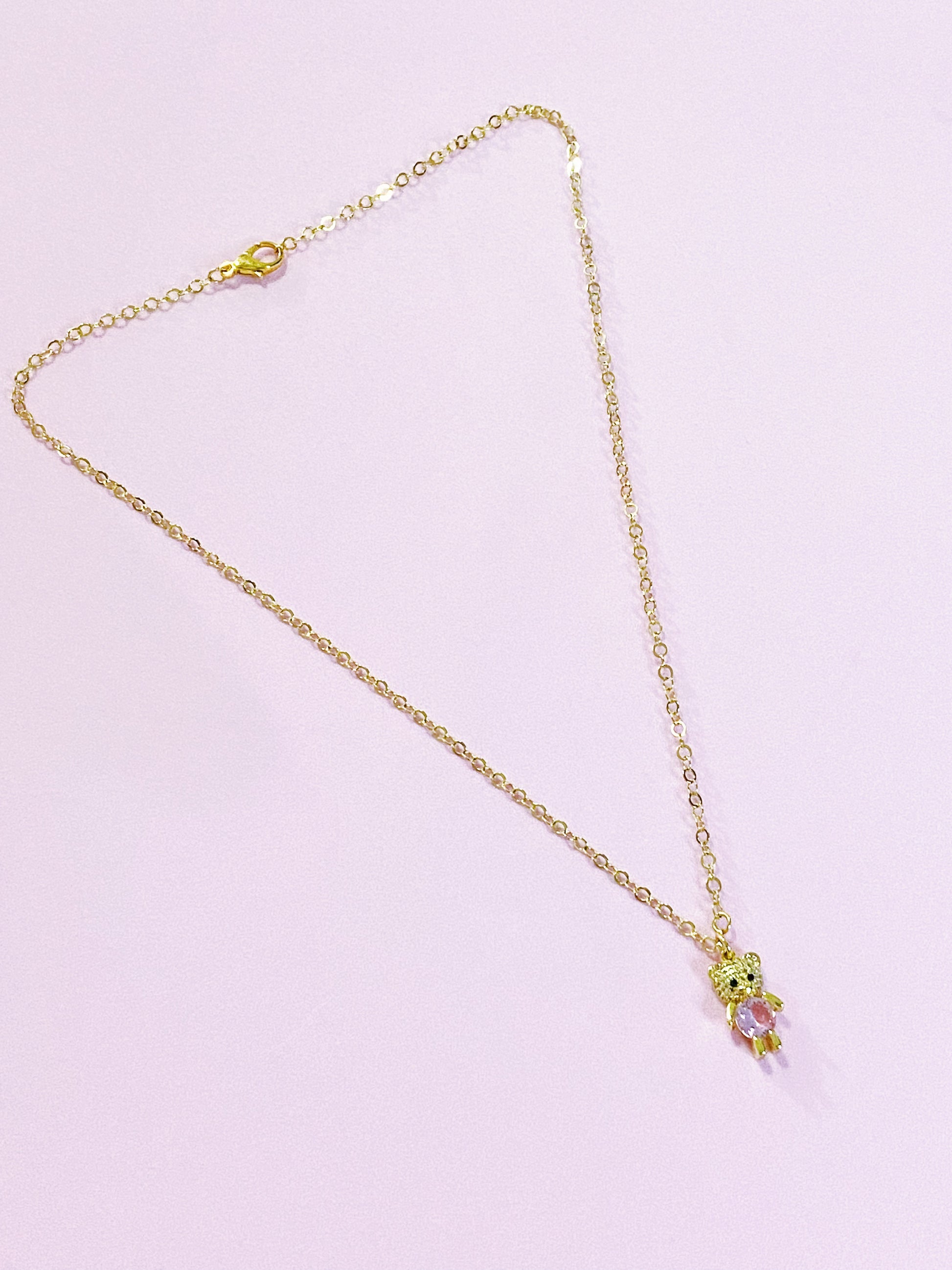 Pink Bear Necklace - ROCKmint