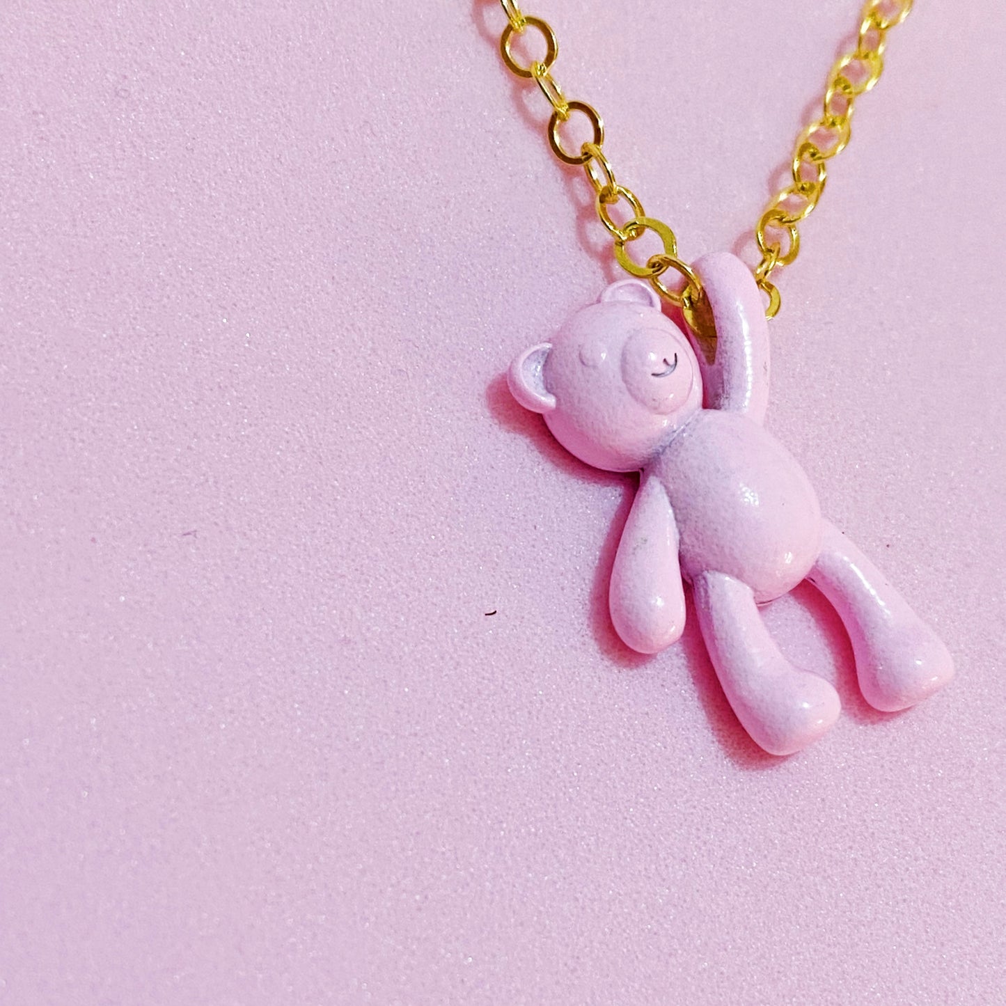 Pinky Bear Necklace - ROCKmint