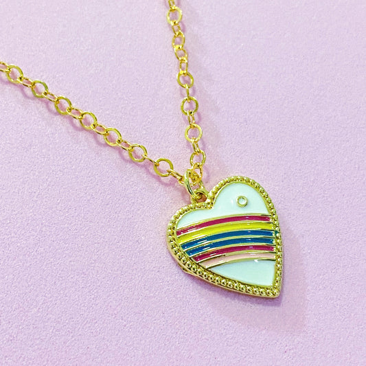 Rainbow Heart Necklace - ROCKmint
