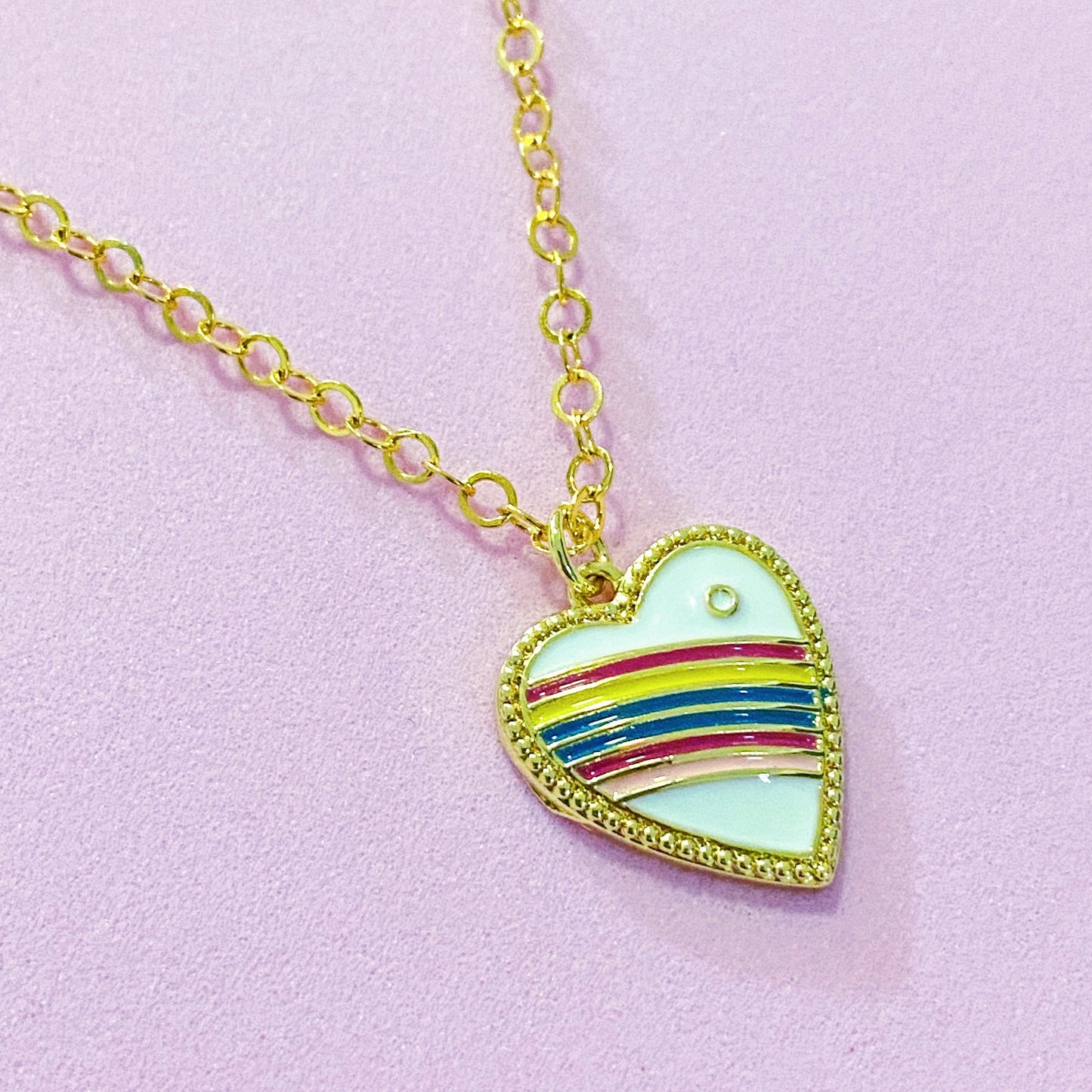 Rainbow Heart Necklace - ROCKmint