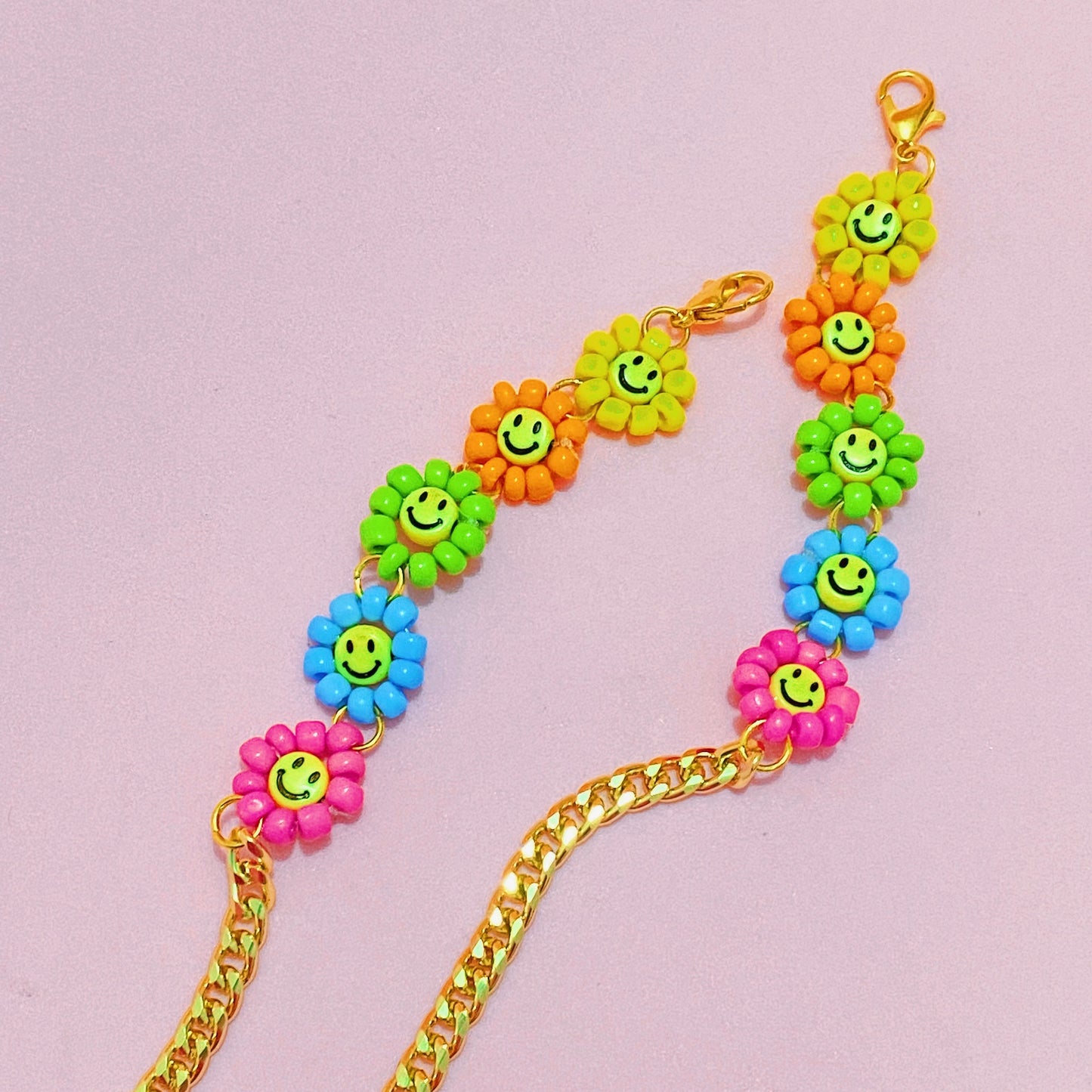 Smiley Flower Cadena para Lentes y Cubrebocas - ROCKmint