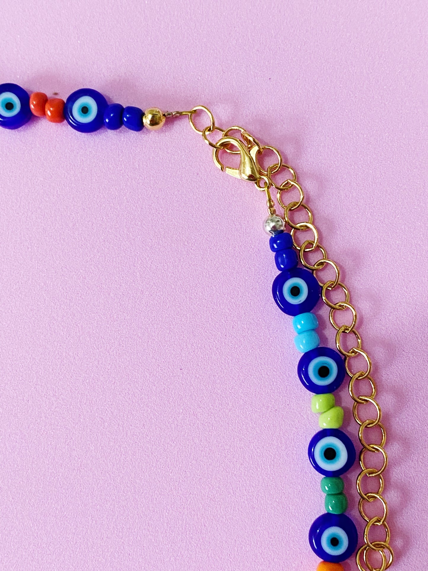 Rainbow Evil Eye Necklace - ROCKmint
