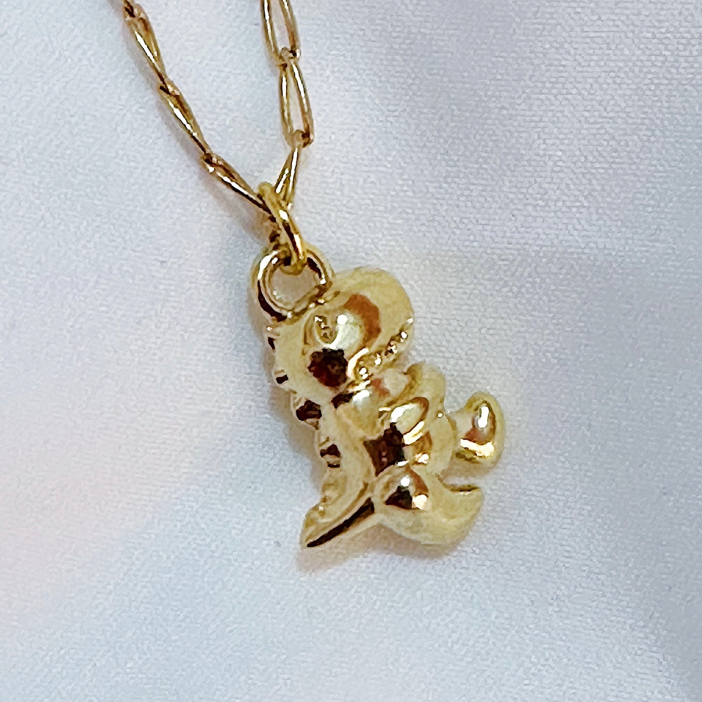 Gold Dino Necklace