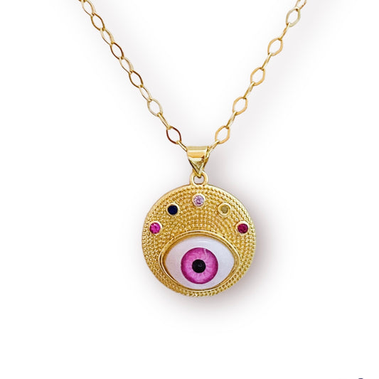 Evileye Pink Protection Necklace