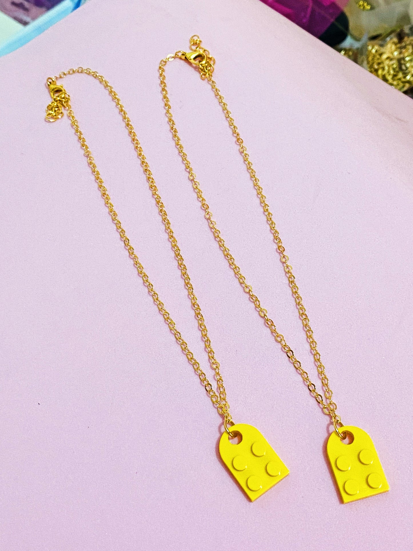 Best Friends Yellow Necklaces - ROCKmint