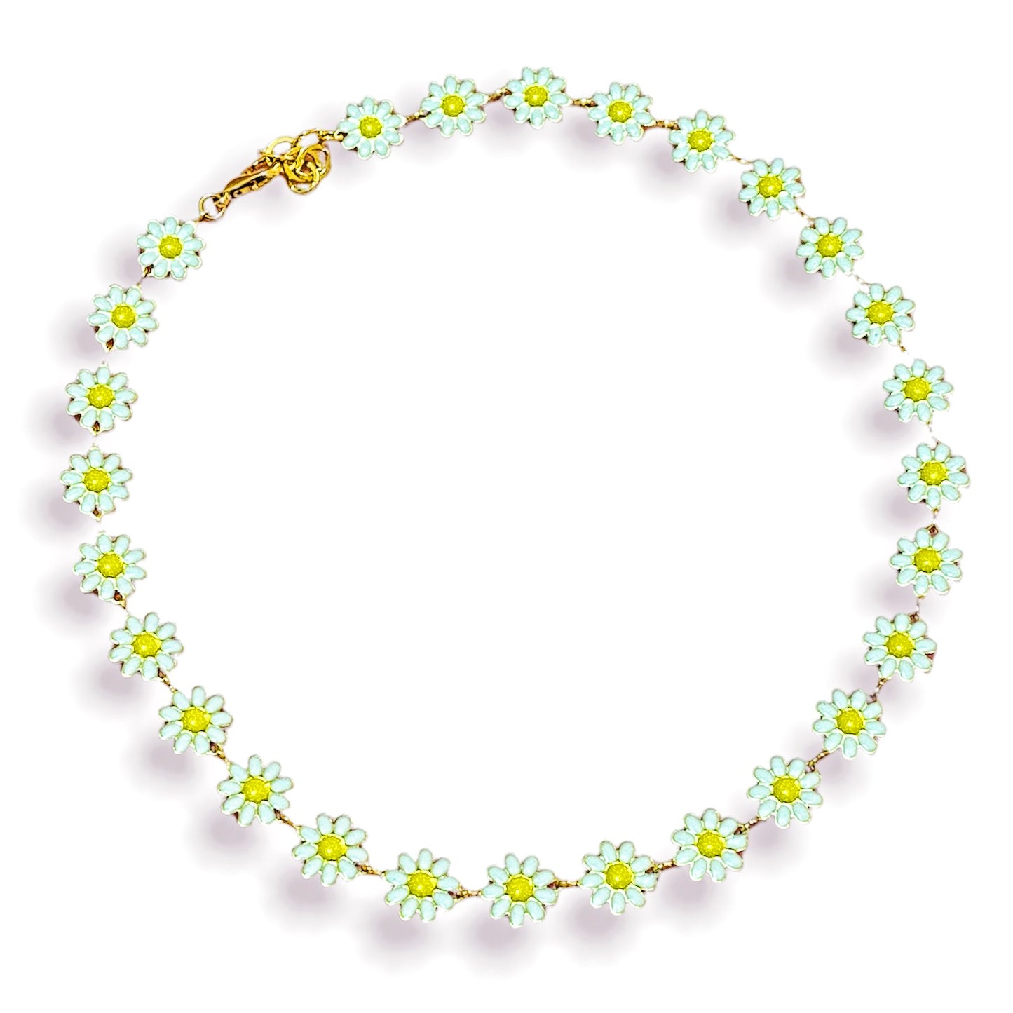 Daisy Flower Choker Necklace