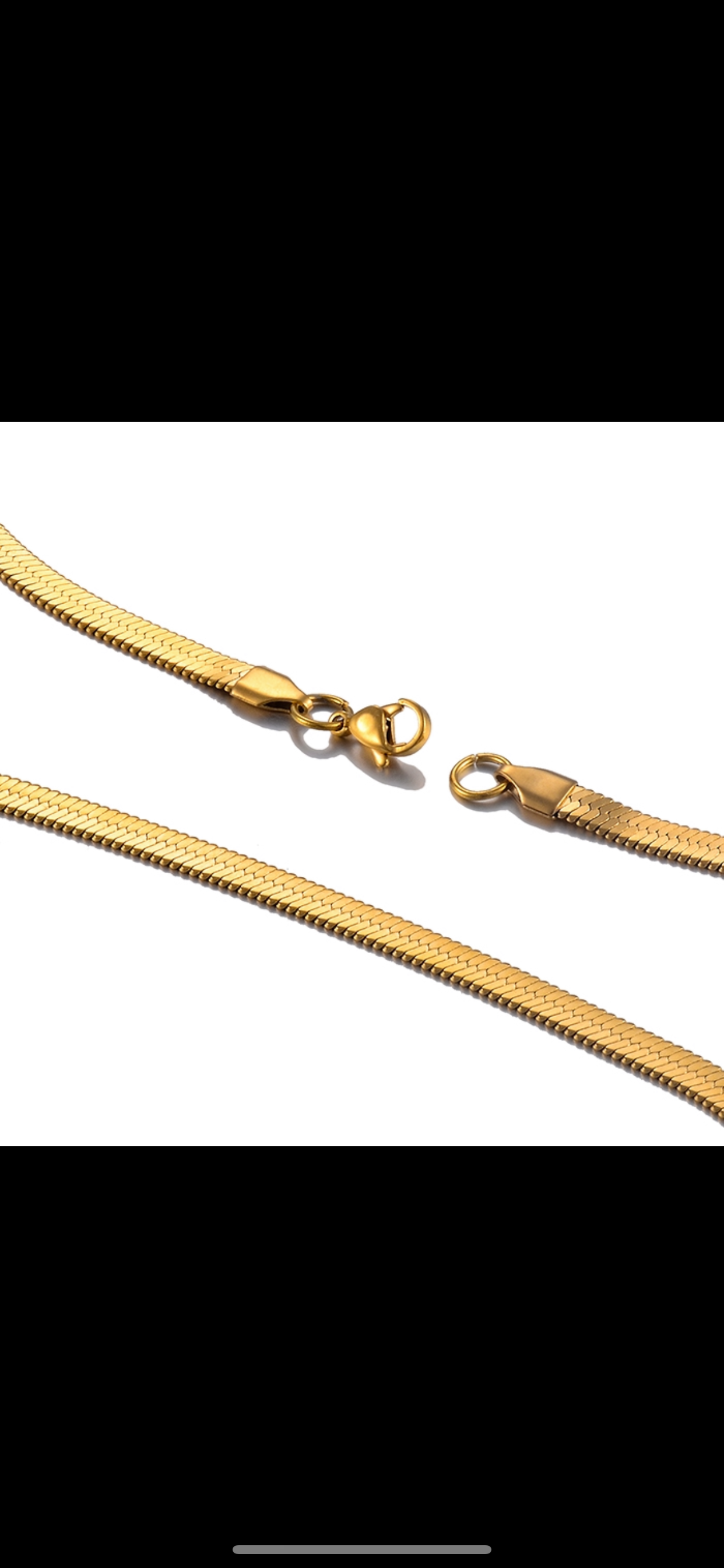 Snake Plain Chain Necklace - ROCKmint