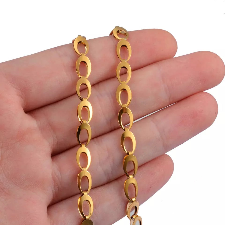 Gold Mini Ovals Chain - ROCKmint