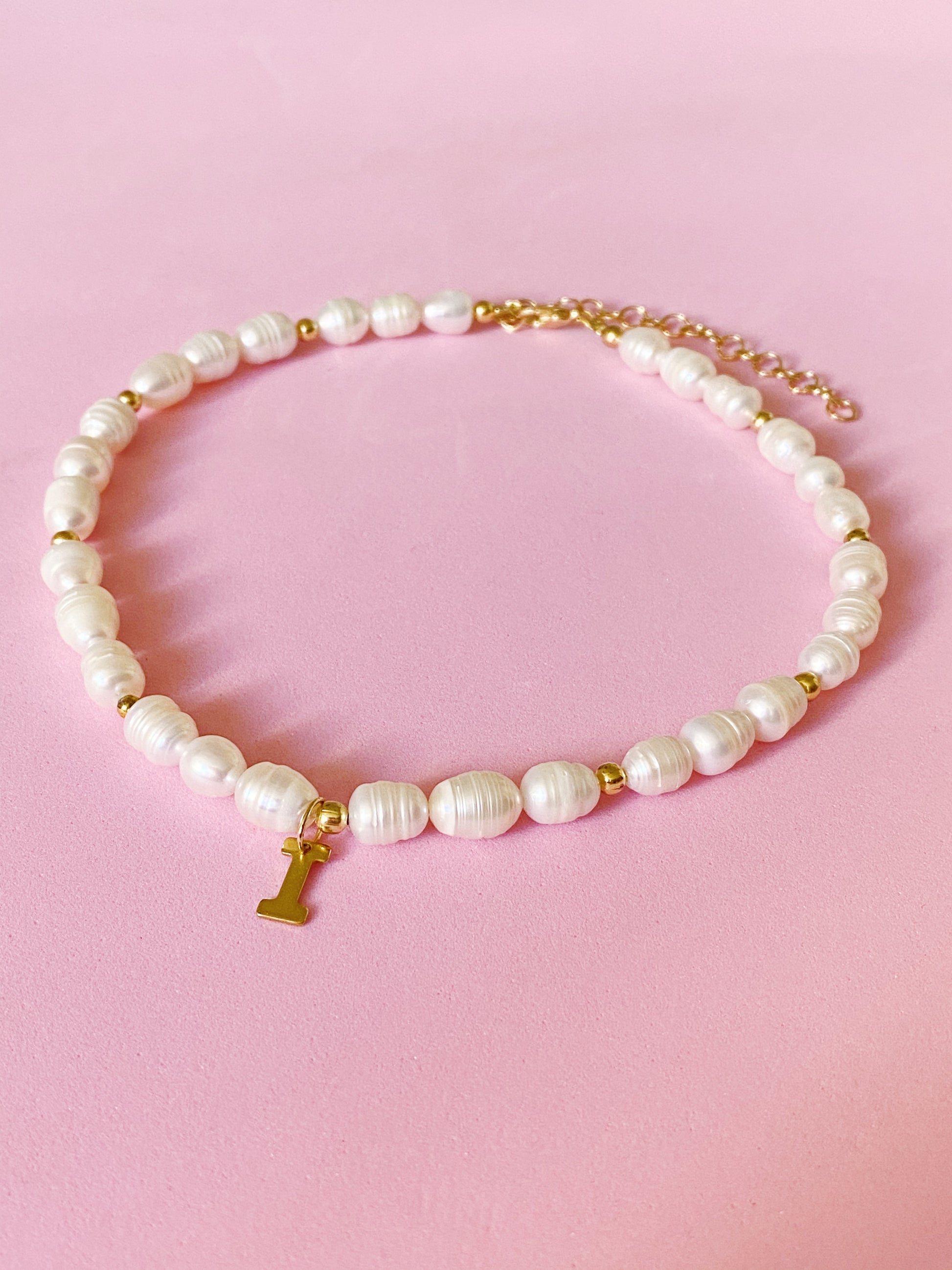 Basic Pearl Choker con o sin inicial - ROCKmint